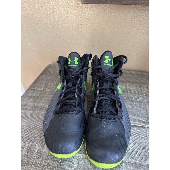 Under Armour Kids Jet Basketball Shoes Hyper Green Size 6 Youth - Picture 2 of 5